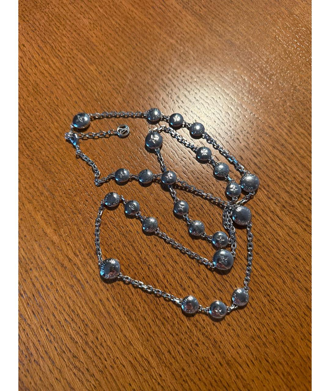LOUIS VUITTON Серебряное с серебряным покрытием колье, фото 5