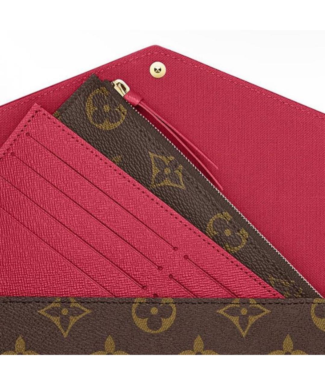 LOUIS VUITTON Коричневая кожаная сумка через плечо, фото 6