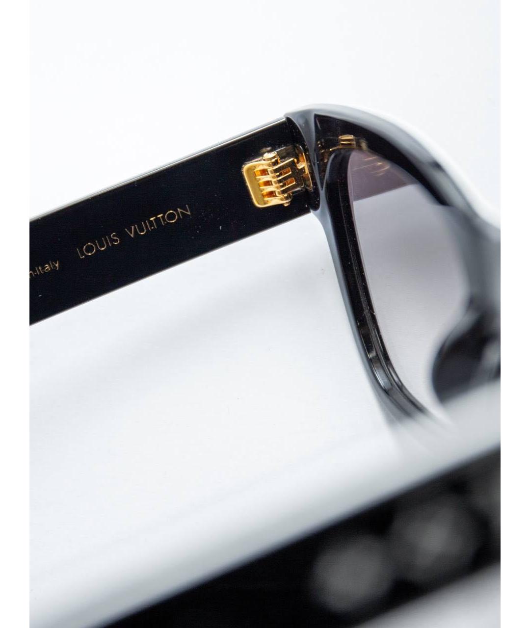 LOUIS VUITTON Черные пластиковые солнцезащитные очки, фото 5