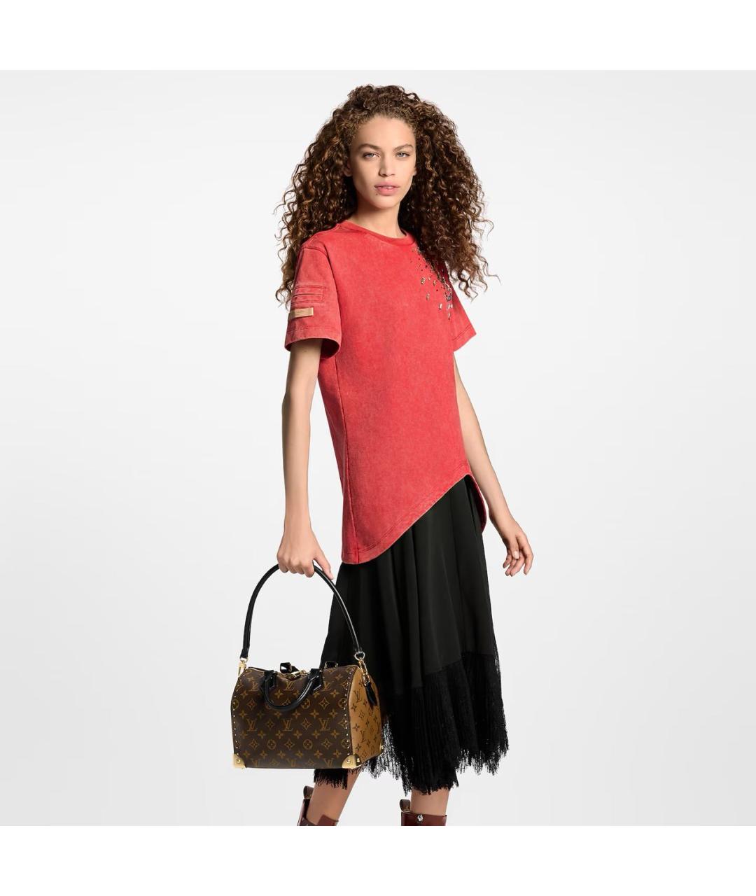 LOUIS VUITTON Коричневая кожаная сумка через плечо, фото 2