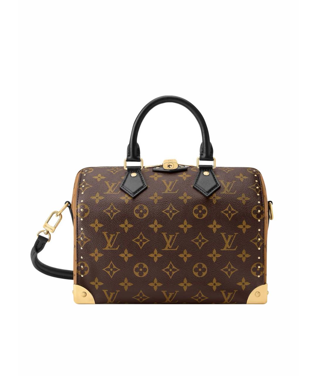 LOUIS VUITTON Коричневая кожаная сумка через плечо, фото 1