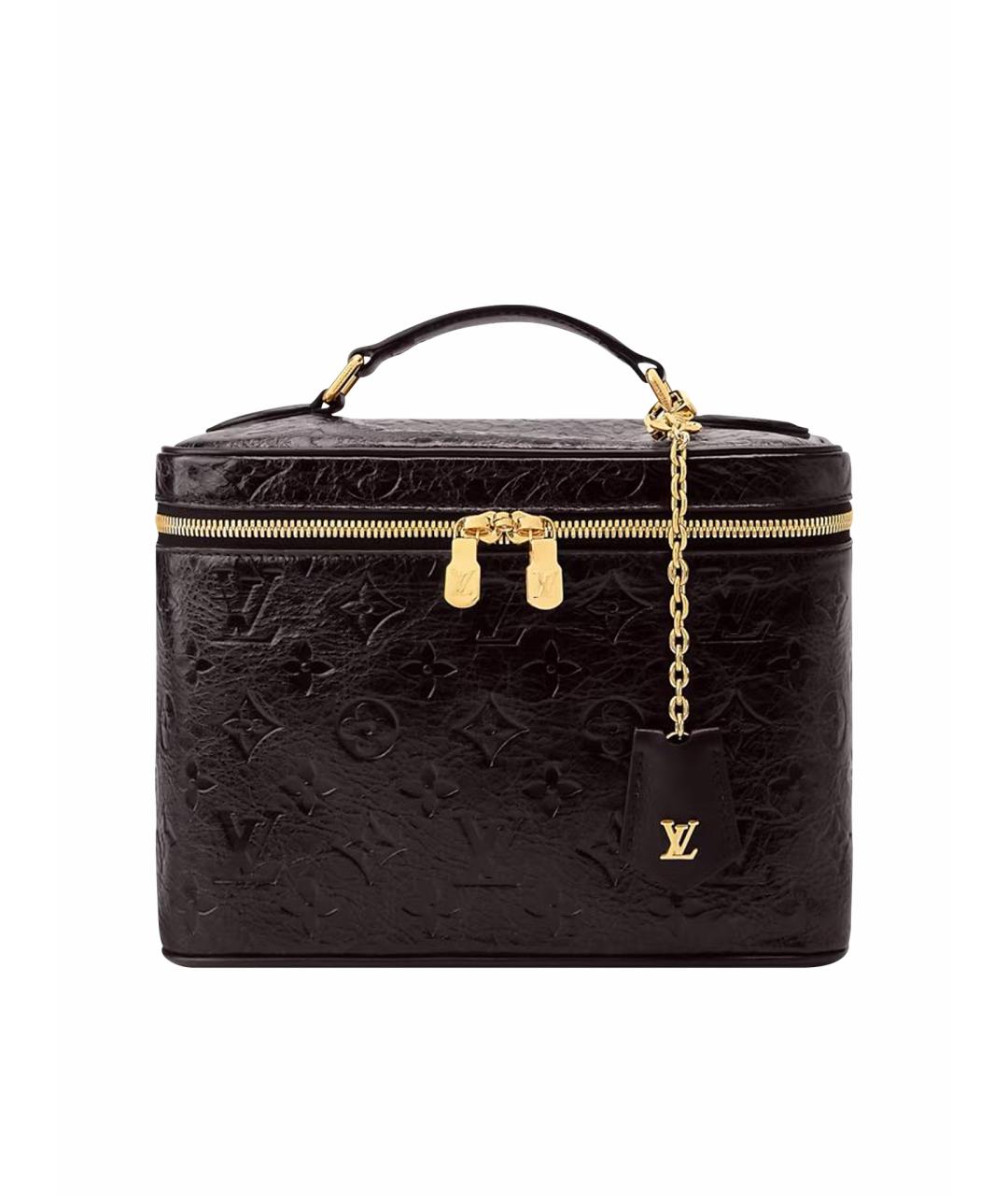 LOUIS VUITTON Коричневая кожаная сумка с короткими ручками, фото 1
