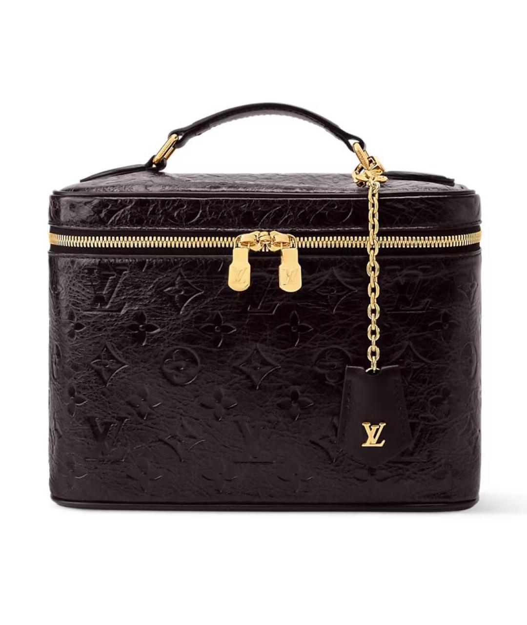 LOUIS VUITTON Коричневая кожаная сумка с короткими ручками, фото 5