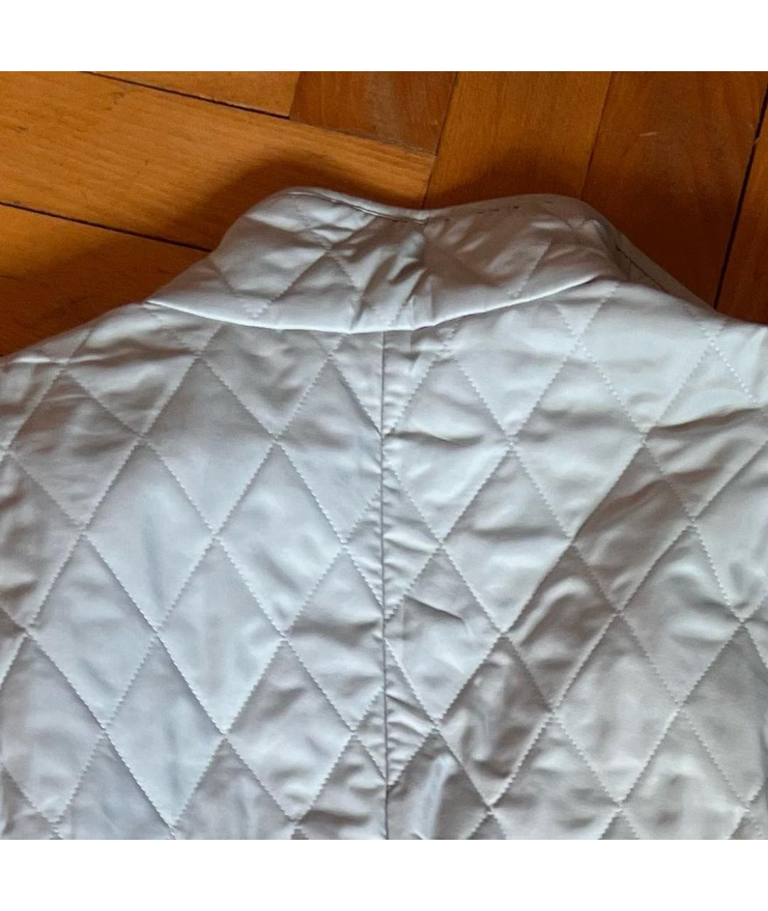 BURBERRY Голубая атласная куртка, фото 3