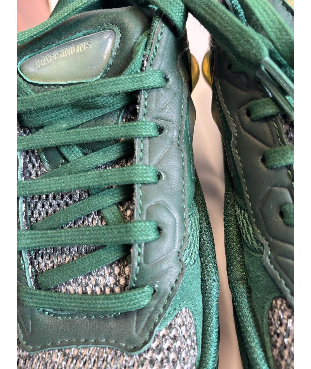 ADIDAS X RAF SIMONS Зеленые низкие кроссовки / кеды, фото 8