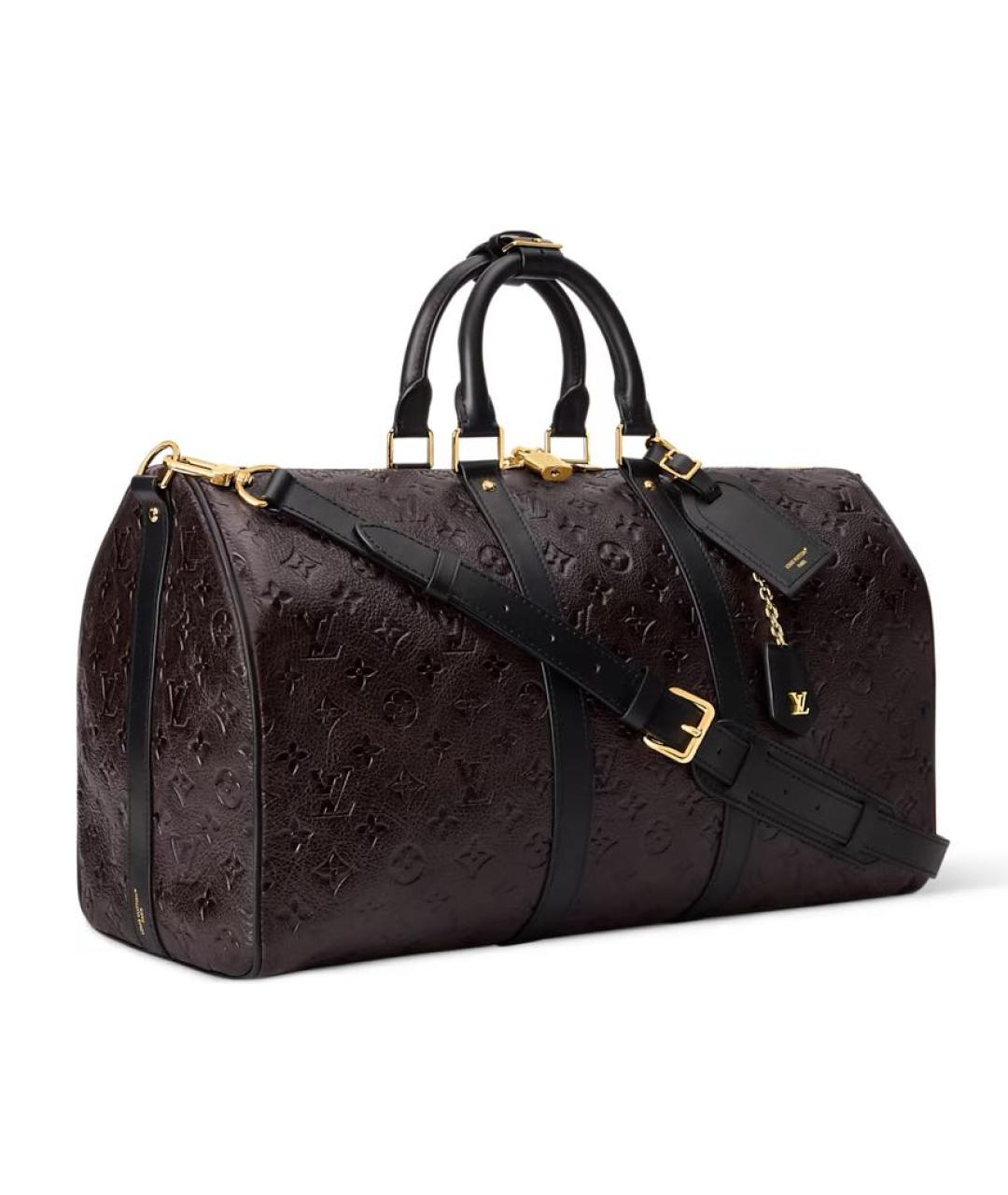LOUIS VUITTON Коричневая кожаная дорожная/спортивная сумка, фото 2