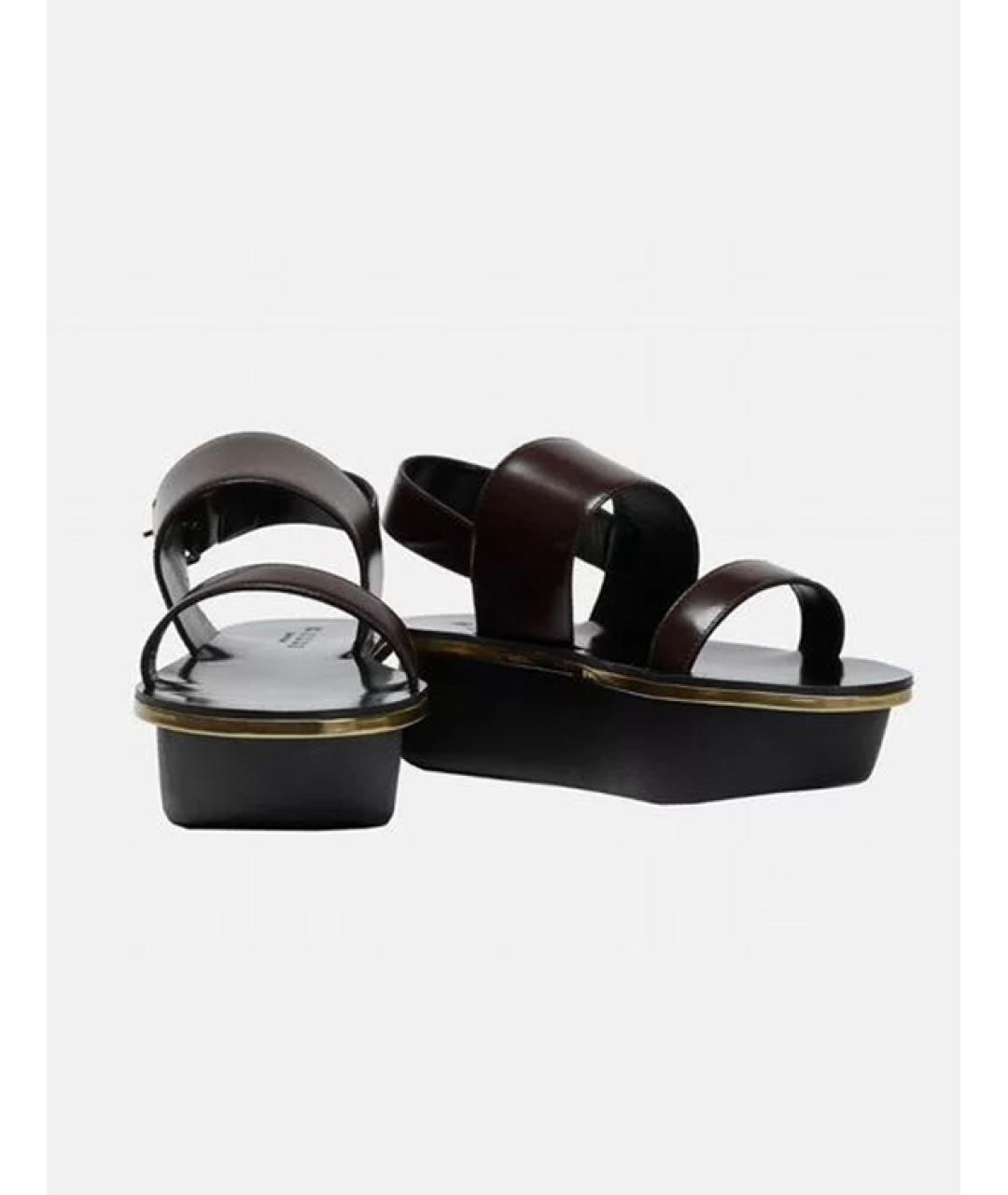 MARNI Фиолетовые кожаные сандалии, фото 2