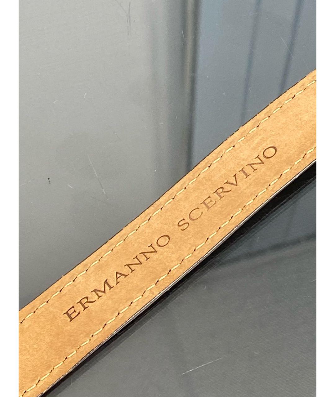 ERMANNO SCERVINO Бежевый кожаный ремень, фото 3
