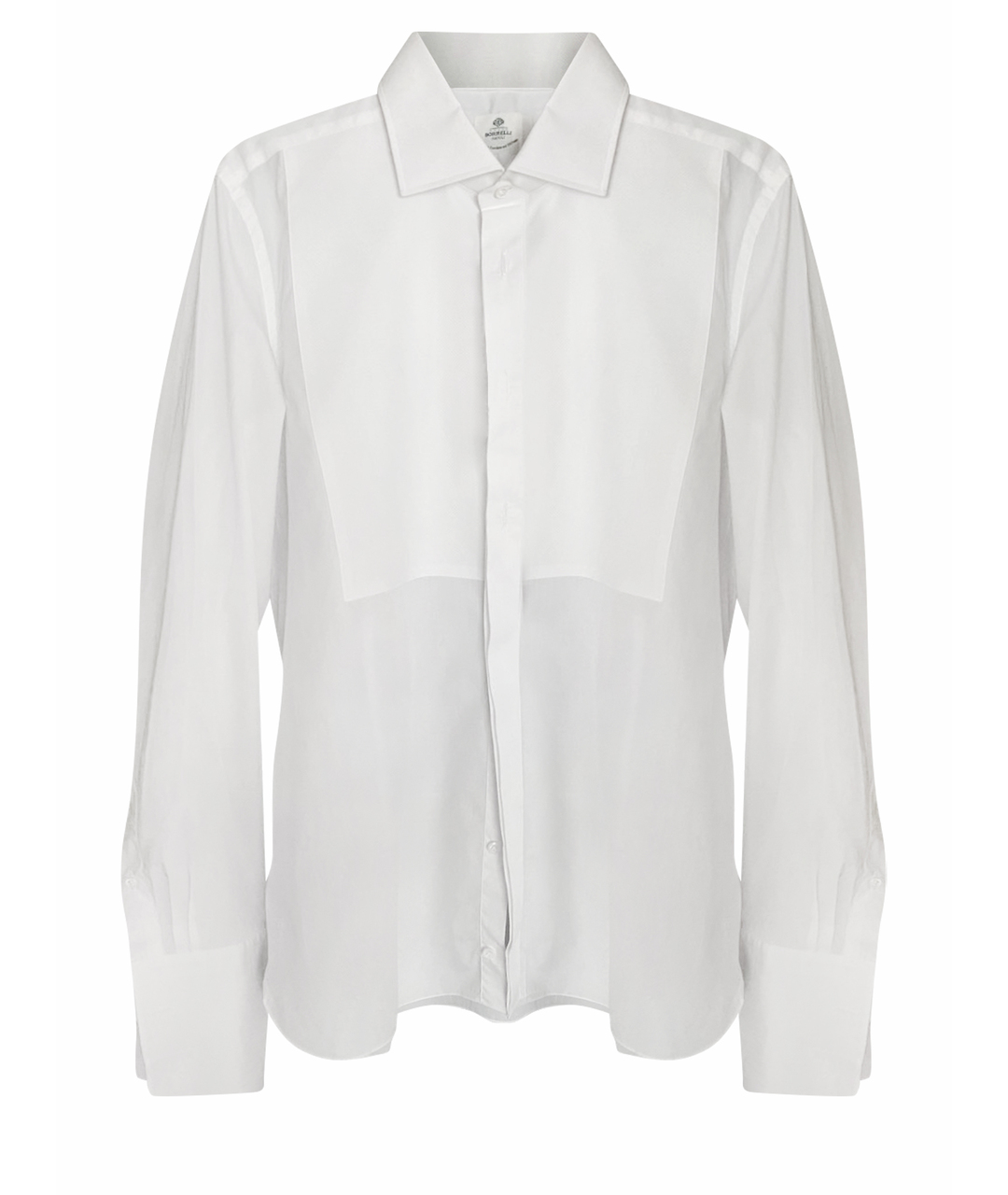 LUIGI BORRELLI Белая хлопковая классическая рубашка, фото 1