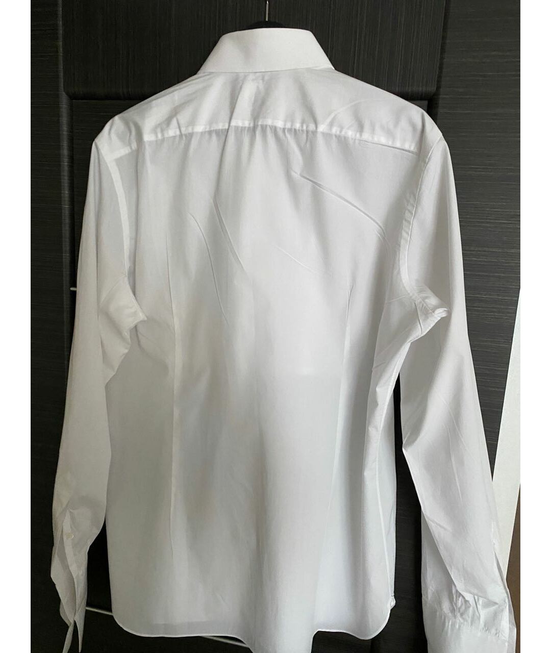LUIGI BORRELLI Белая хлопковая классическая рубашка, фото 2