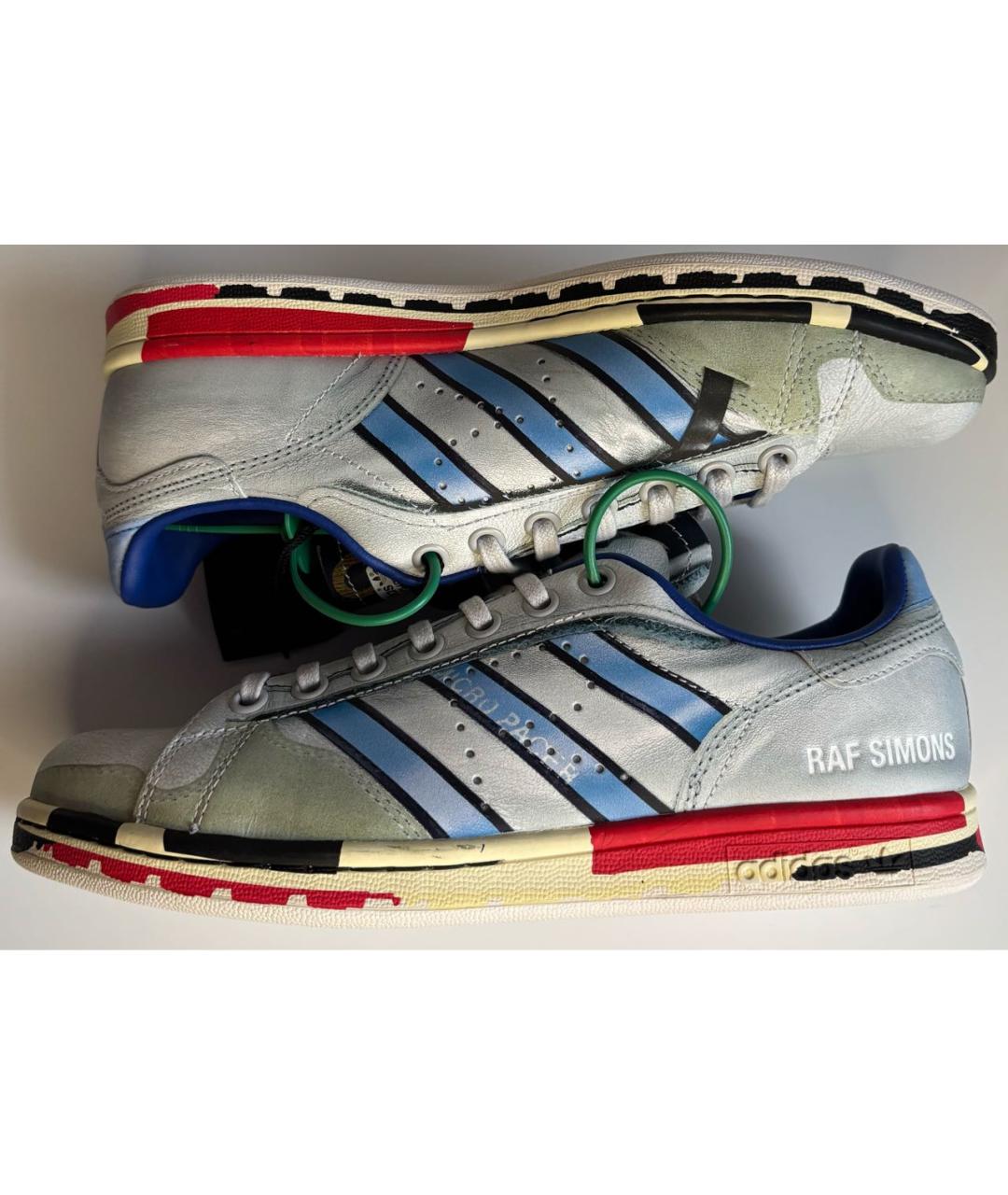 ADIDAS X RAF SIMONS Кожаные низкие кроссовки / кеды, фото 9