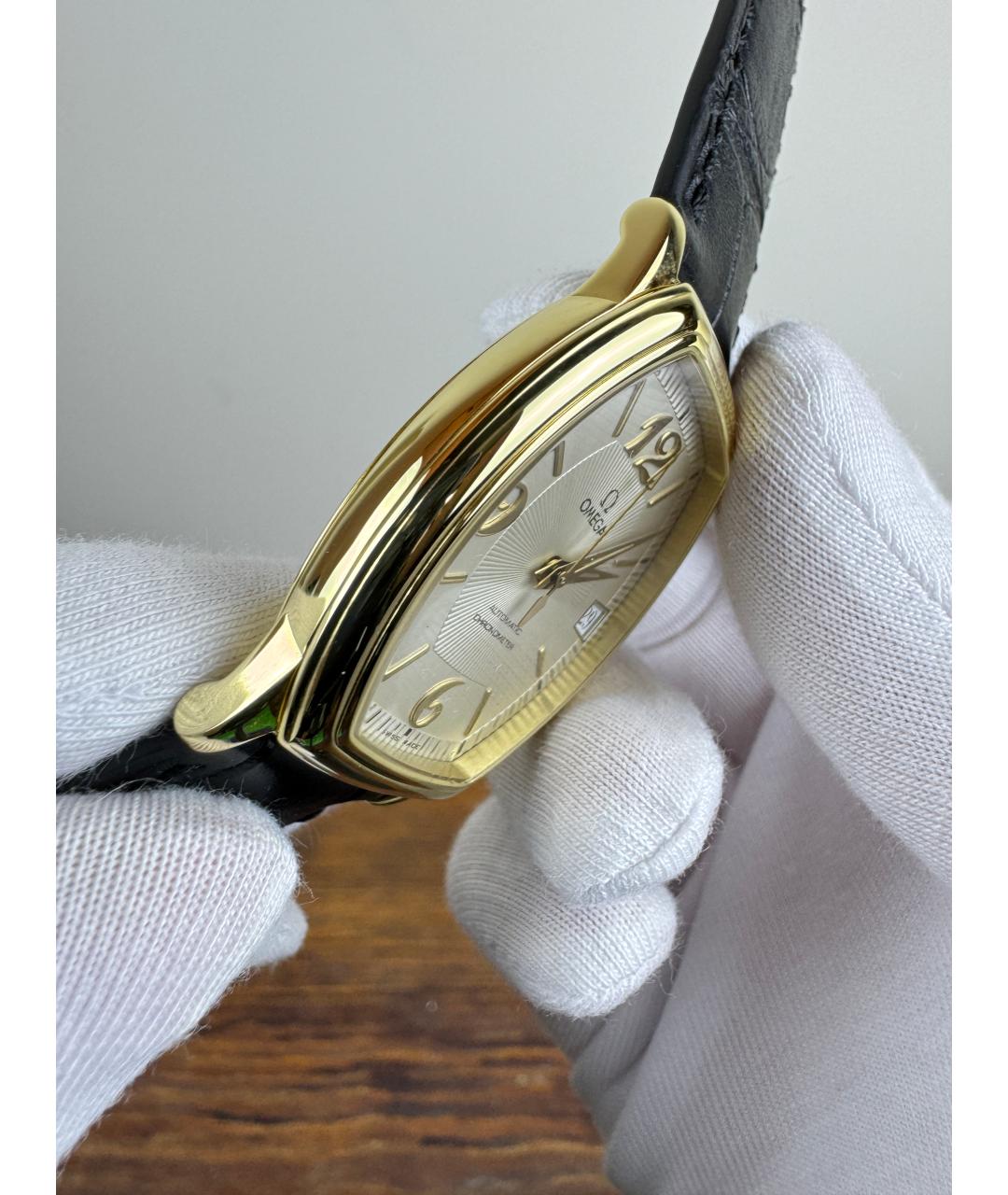 OMEGA Золотые часы из желтого золота, фото 4