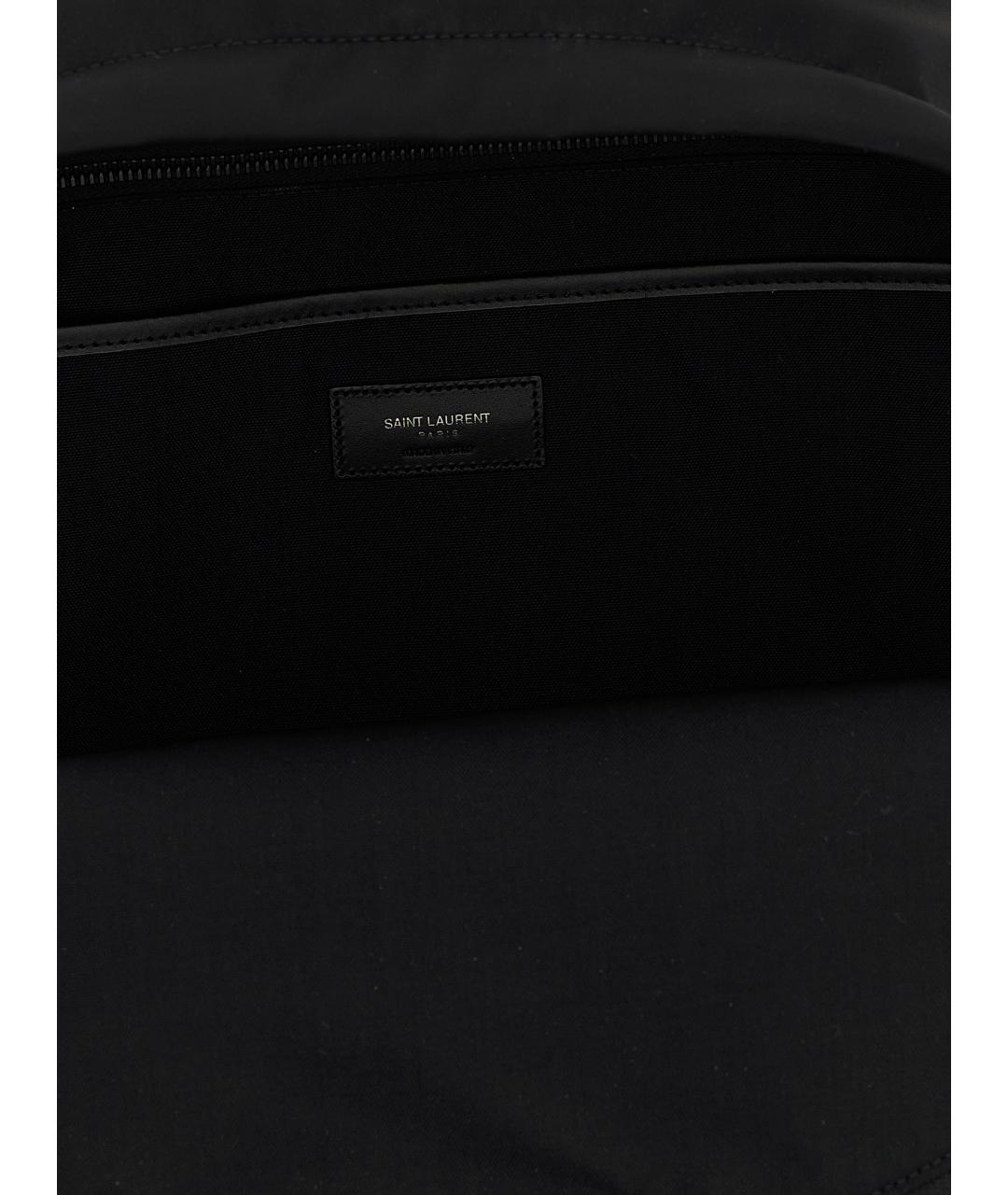 SAINT LAURENT Черный синтетический рюкзак, фото 4