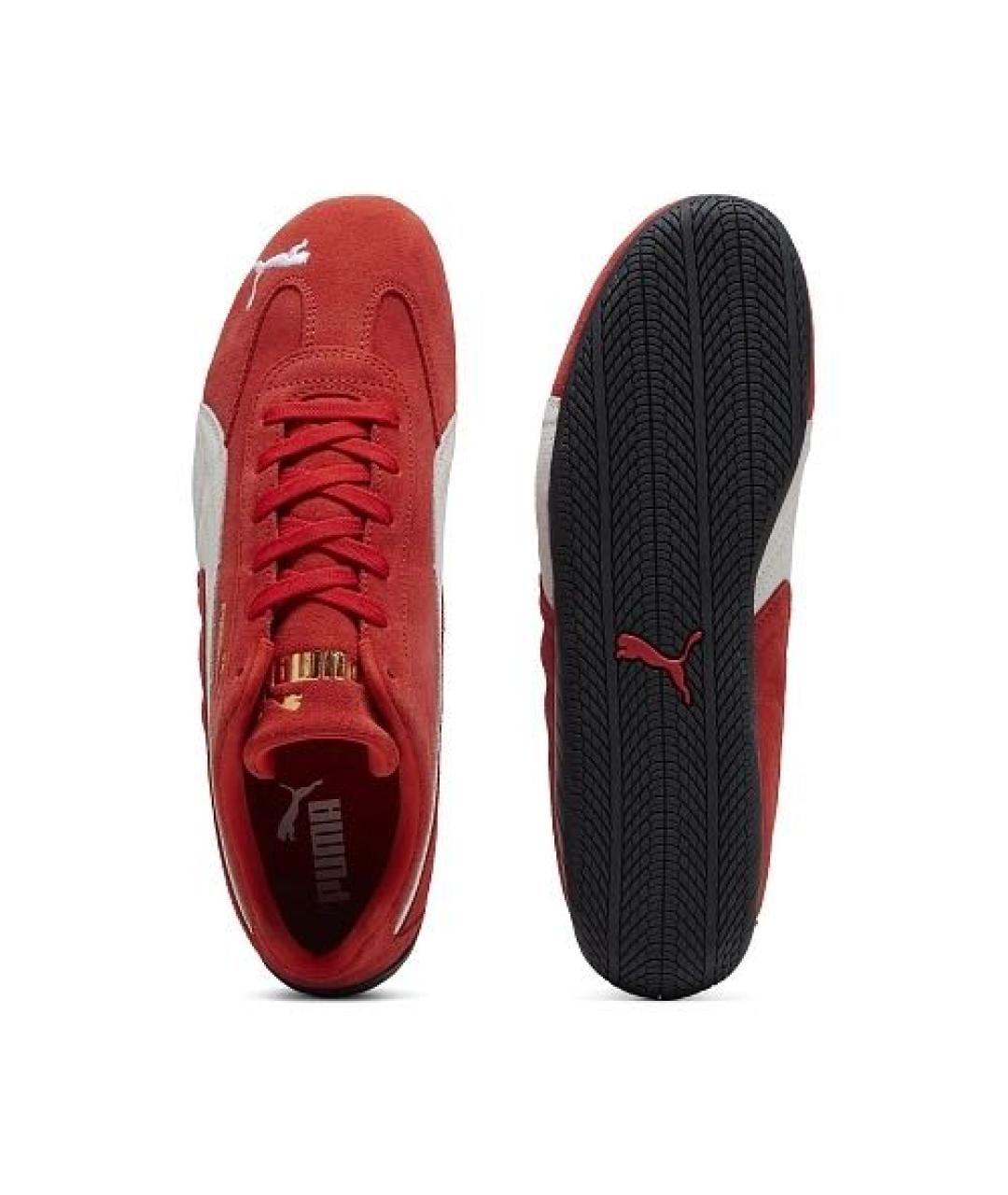 PUMA Красные замшевые кроссовки, фото 3