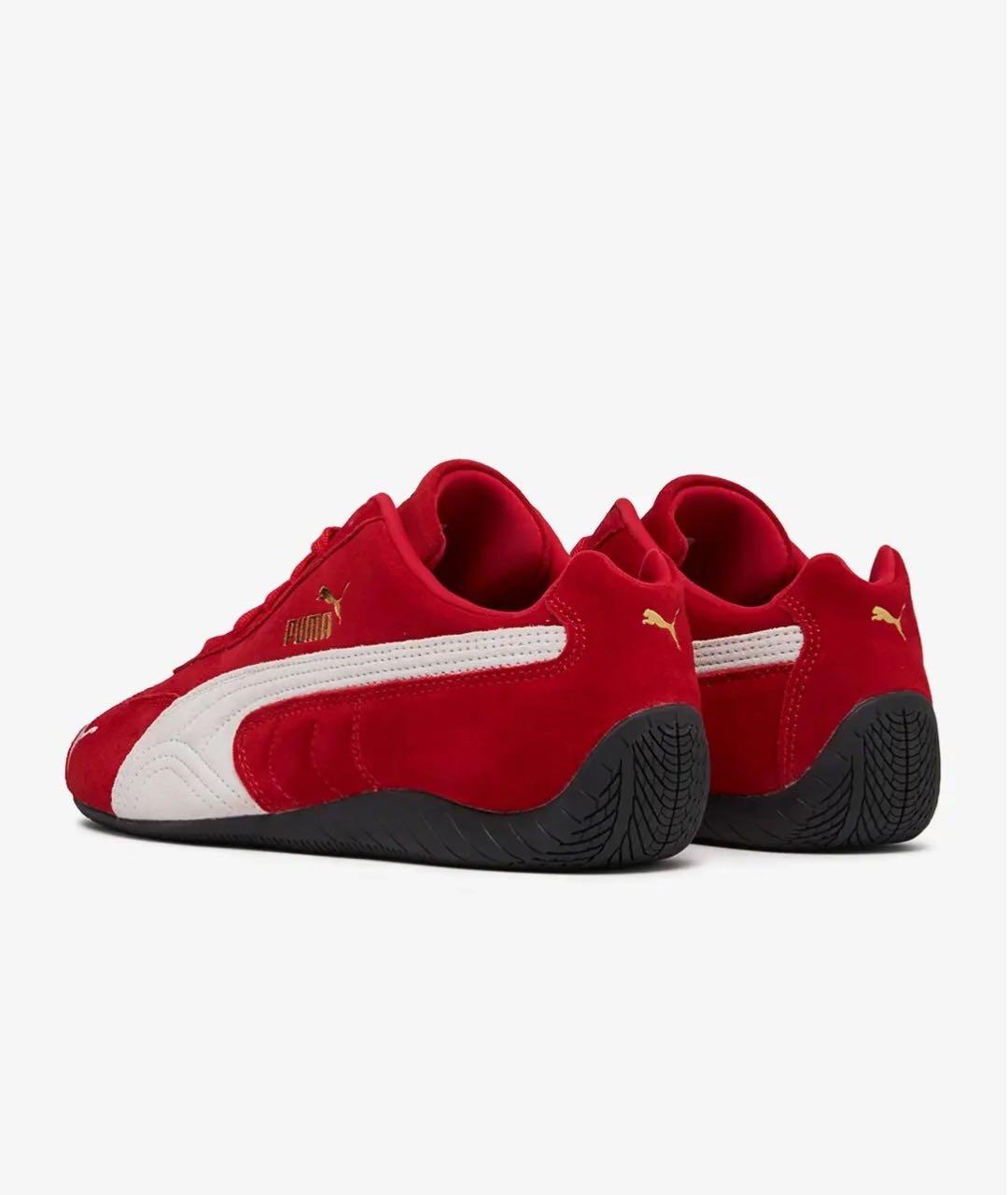 PUMA Красные замшевые кроссовки, фото 4