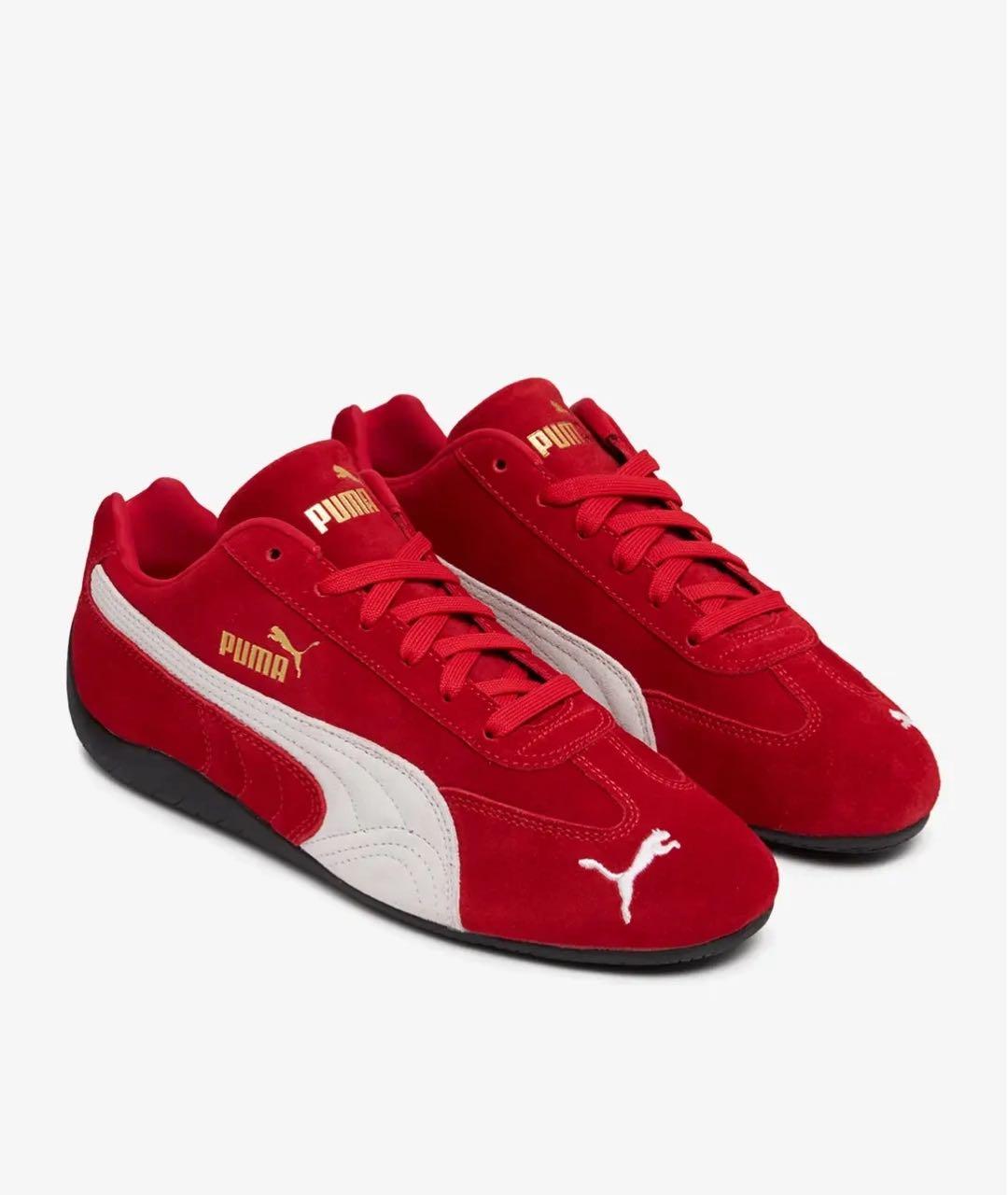 PUMA Красные замшевые кроссовки, фото 2