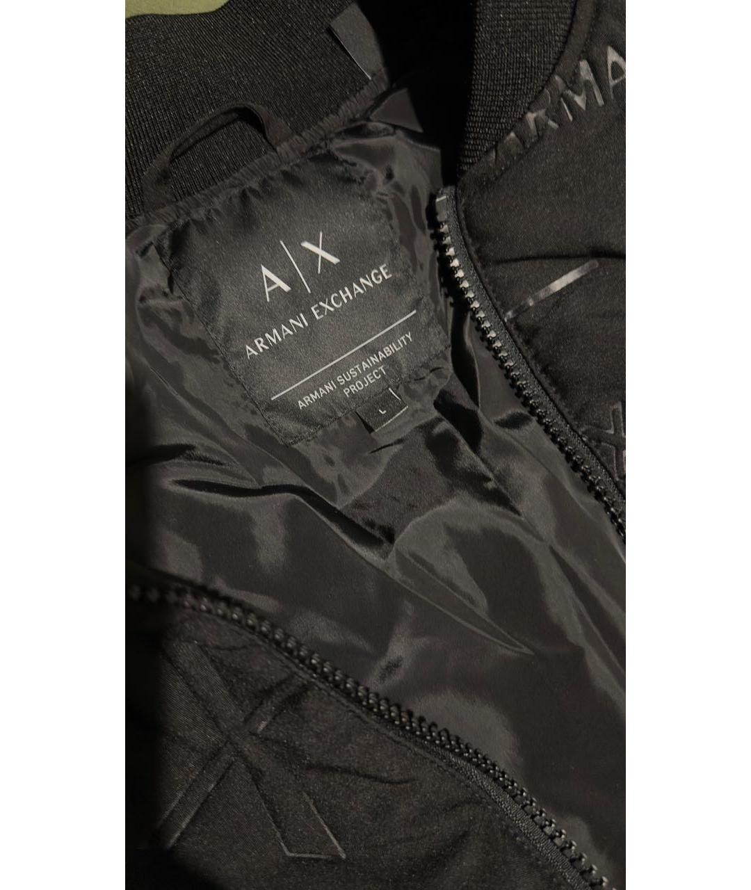 ARMANI EXCHANGE Черная полиэстеровая куртка, фото 3