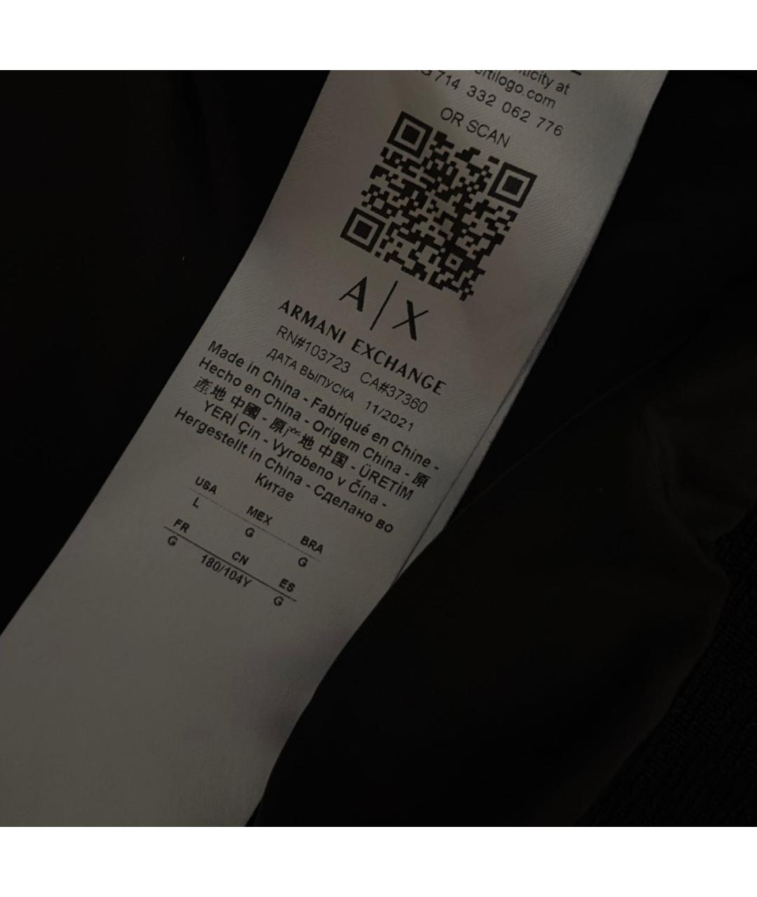 ARMANI EXCHANGE Черная полиэстеровая куртка, фото 5