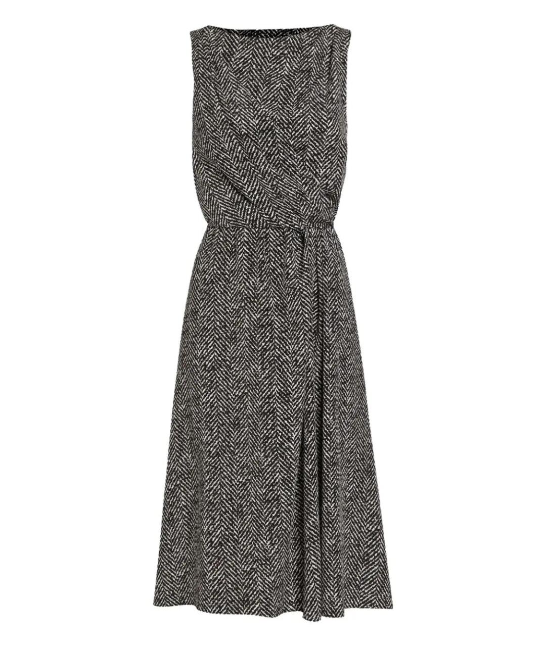 DOLCE&GABBANA Черное шерстяное платье, фото 1