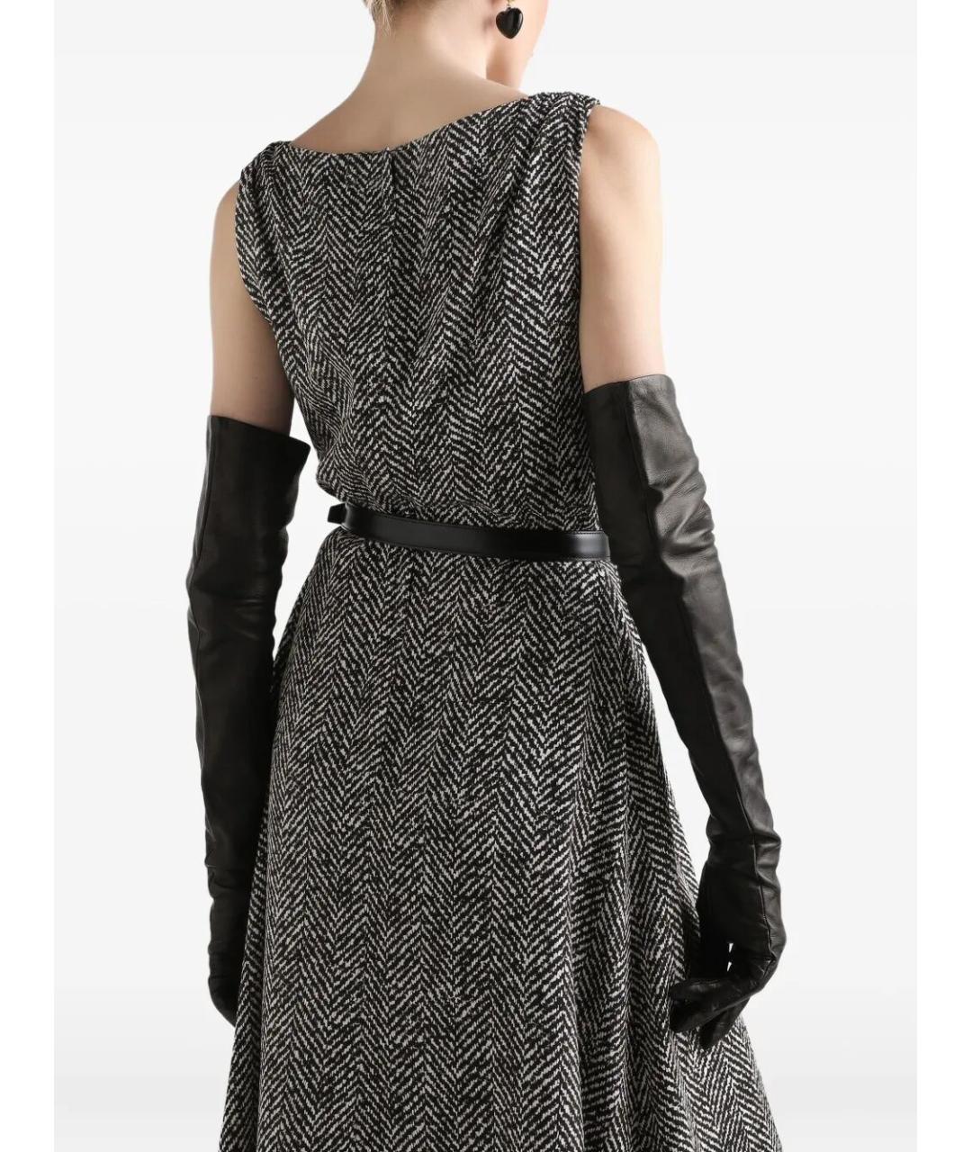 DOLCE&GABBANA Черное шерстяное платье, фото 4