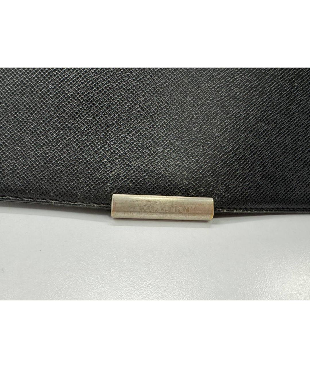 LOUIS VUITTON Черная кожаная сумка на плечо, фото 3