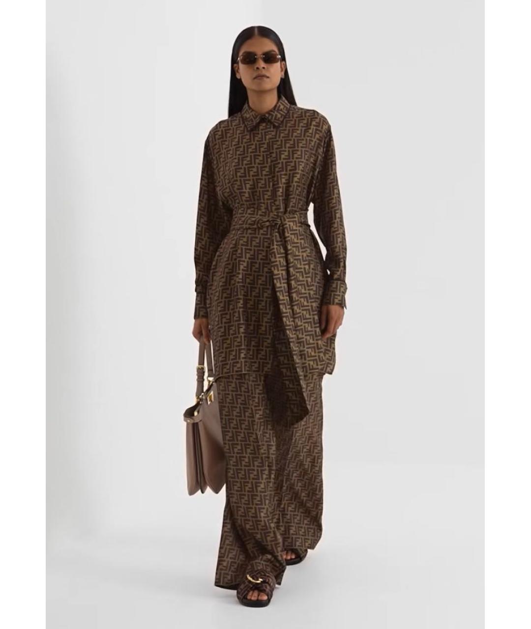 FENDI Коричневые сандалии, фото 6