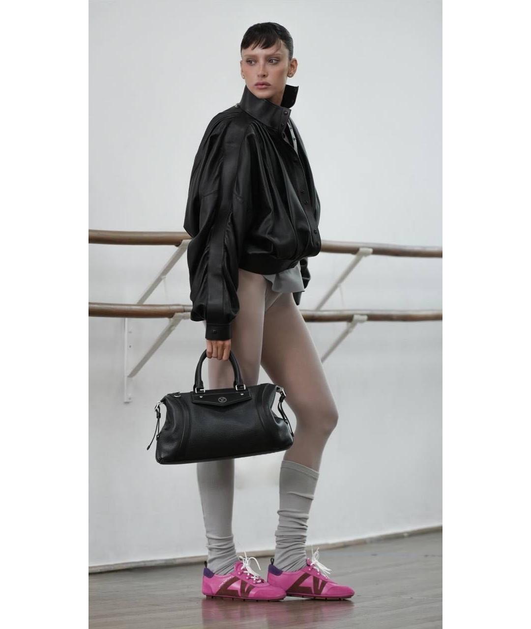 LOUIS VUITTON Розовые кожаные кеды, фото 6