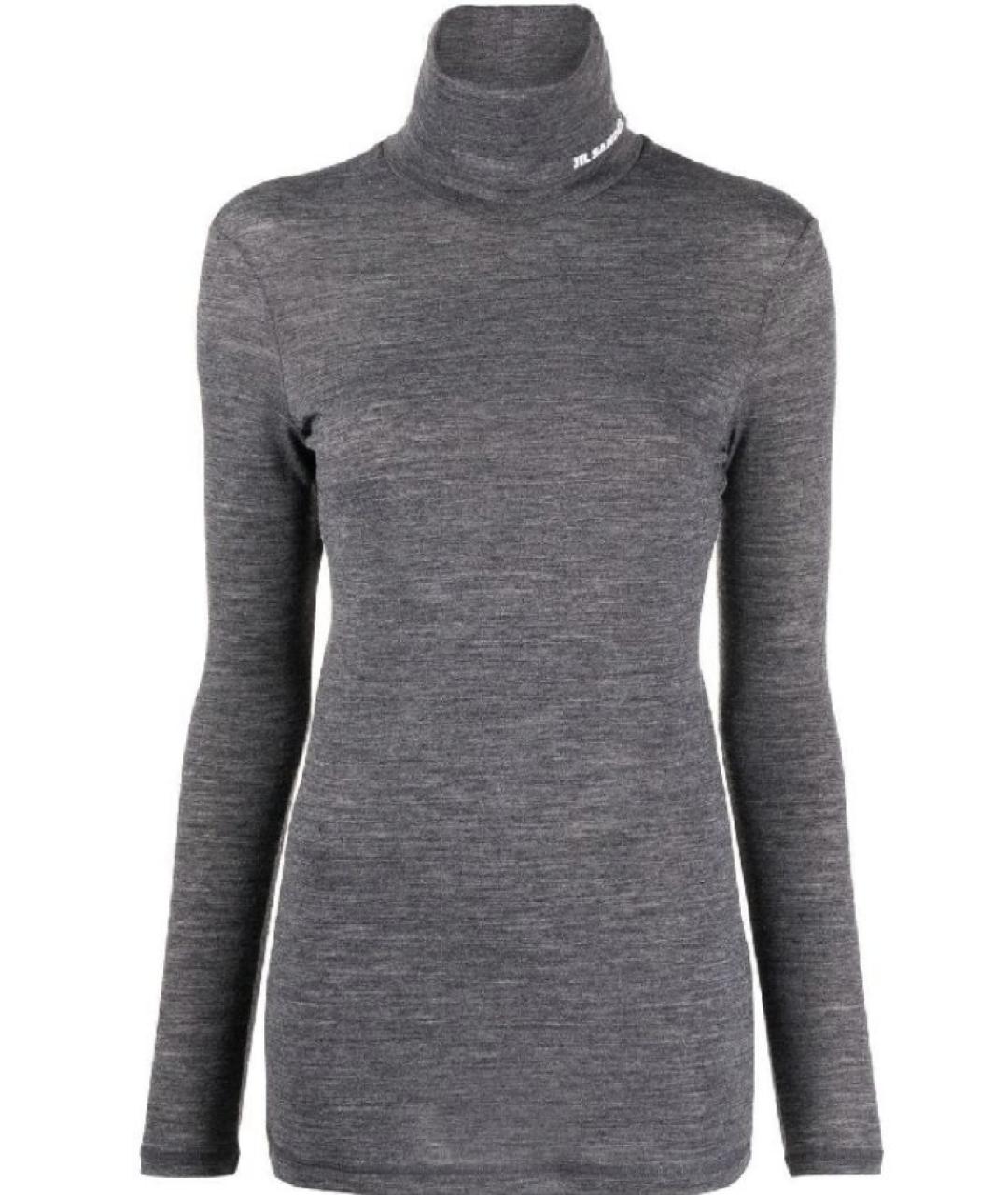 JIL SANDER Серая водолазка, фото 1