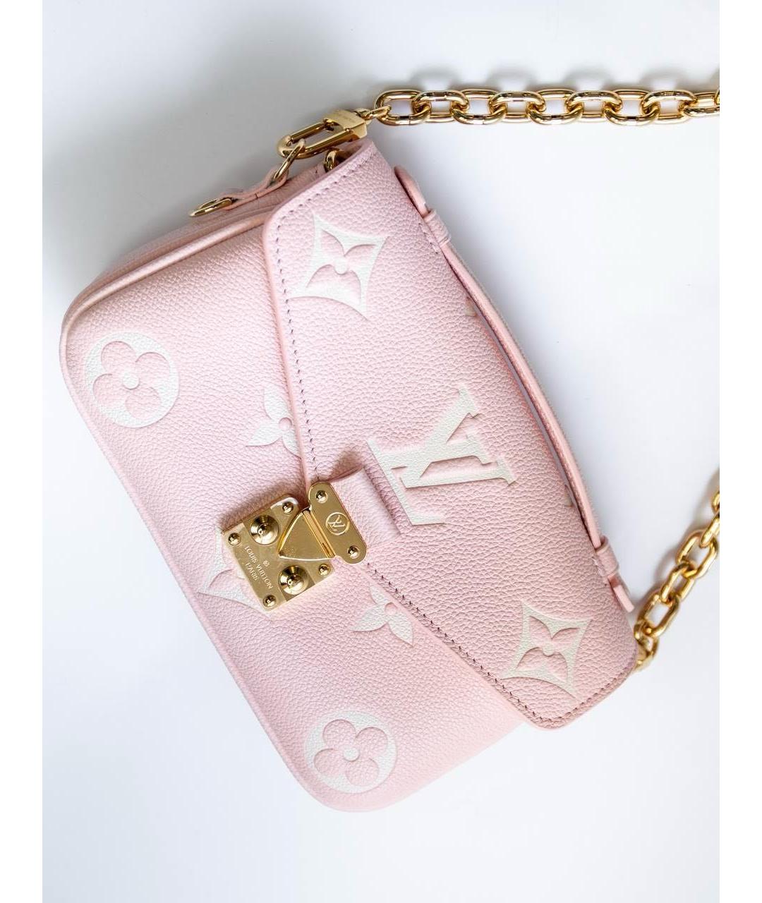 LOUIS VUITTON Розовая кожаная сумка через плечо, фото 5