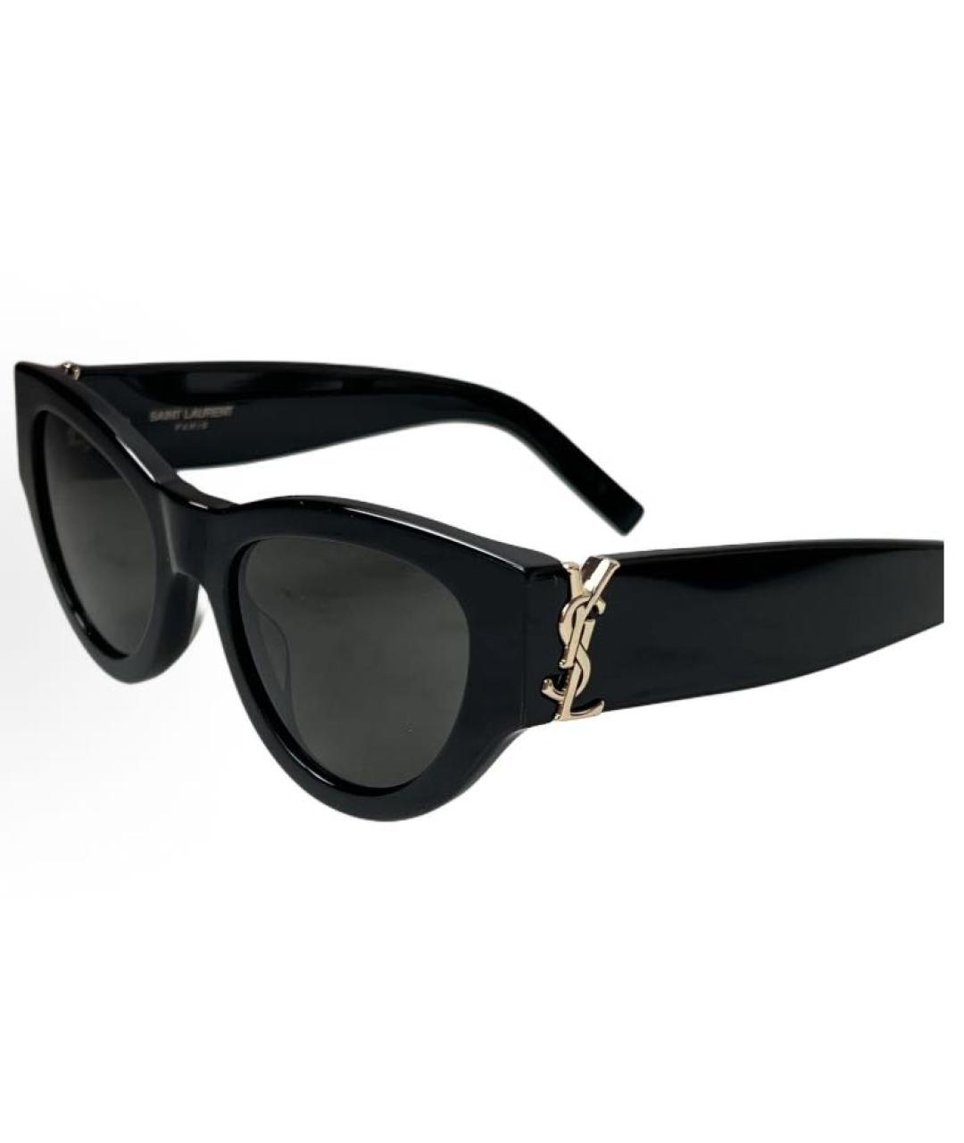 SAINT LAURENT Черные солнцезащитные очки, фото 2