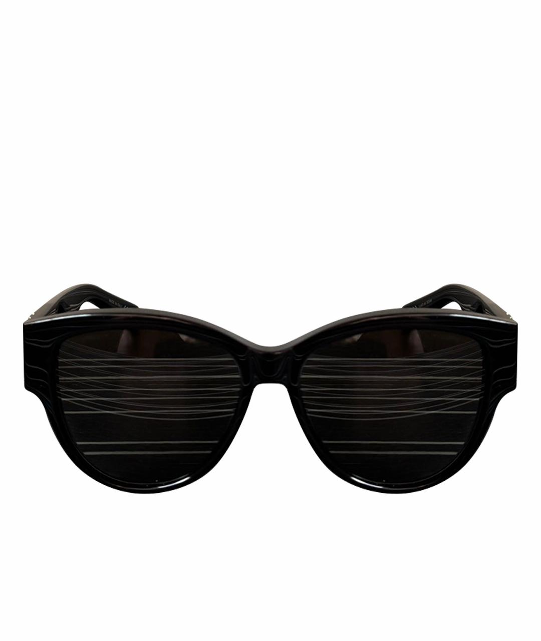 SAINT LAURENT Черные пластиковые солнцезащитные очки, фото 1