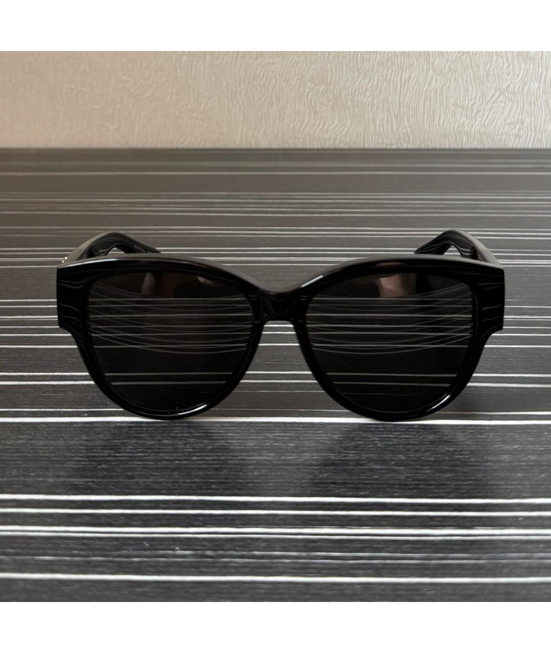 SAINT LAURENT Черные пластиковые солнцезащитные очки, фото 7