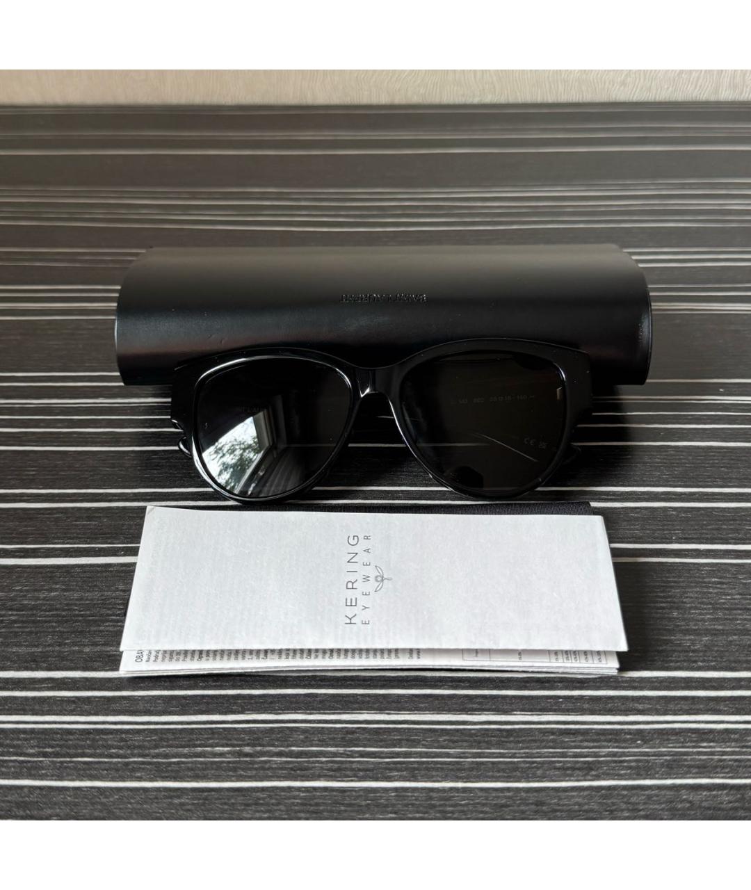 SAINT LAURENT Черные пластиковые солнцезащитные очки, фото 5