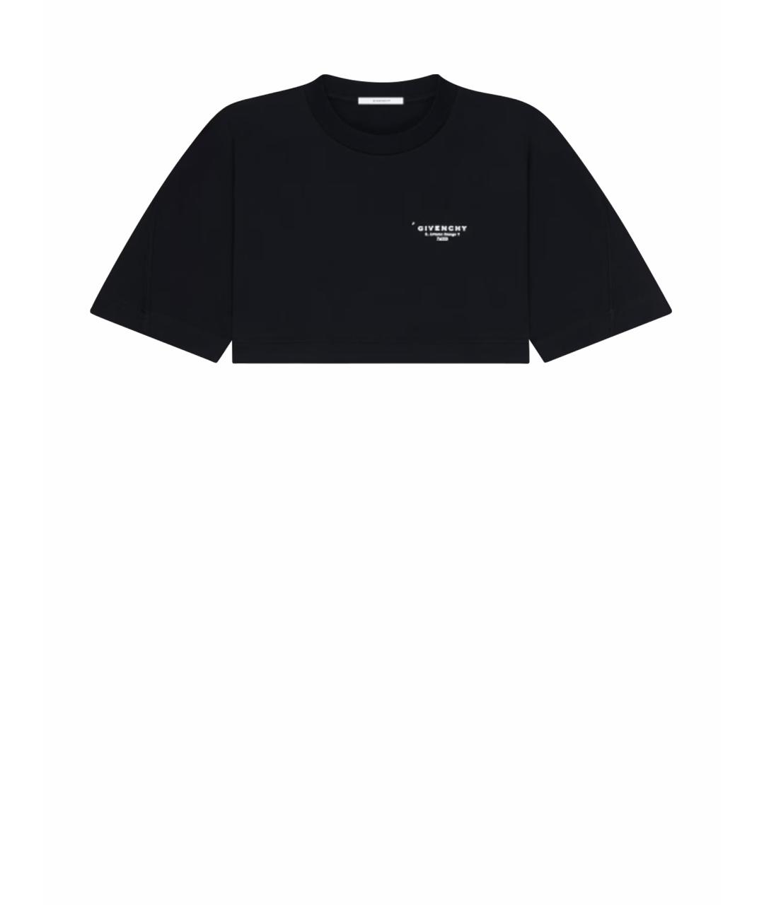 GIVENCHY Черная хлопковая футболка, фото 1