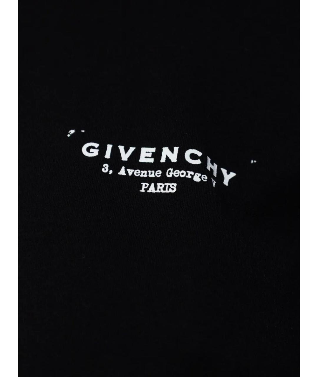 GIVENCHY Черная хлопковая футболка, фото 4