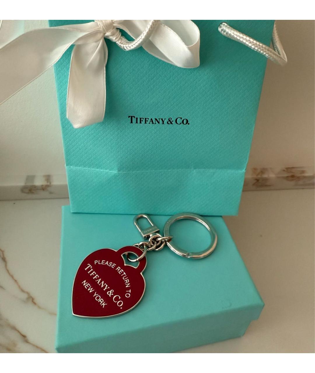 TIFFANY&CO Бордовый брелок, фото 4