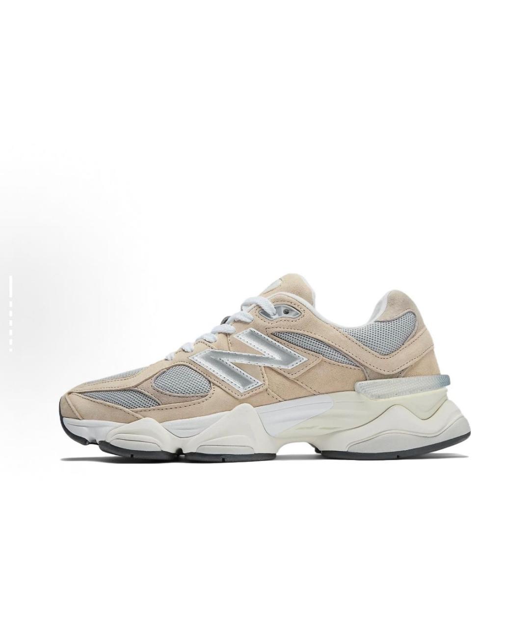 NEW BALANCE Бежевые замшевые кроссовки, фото 4