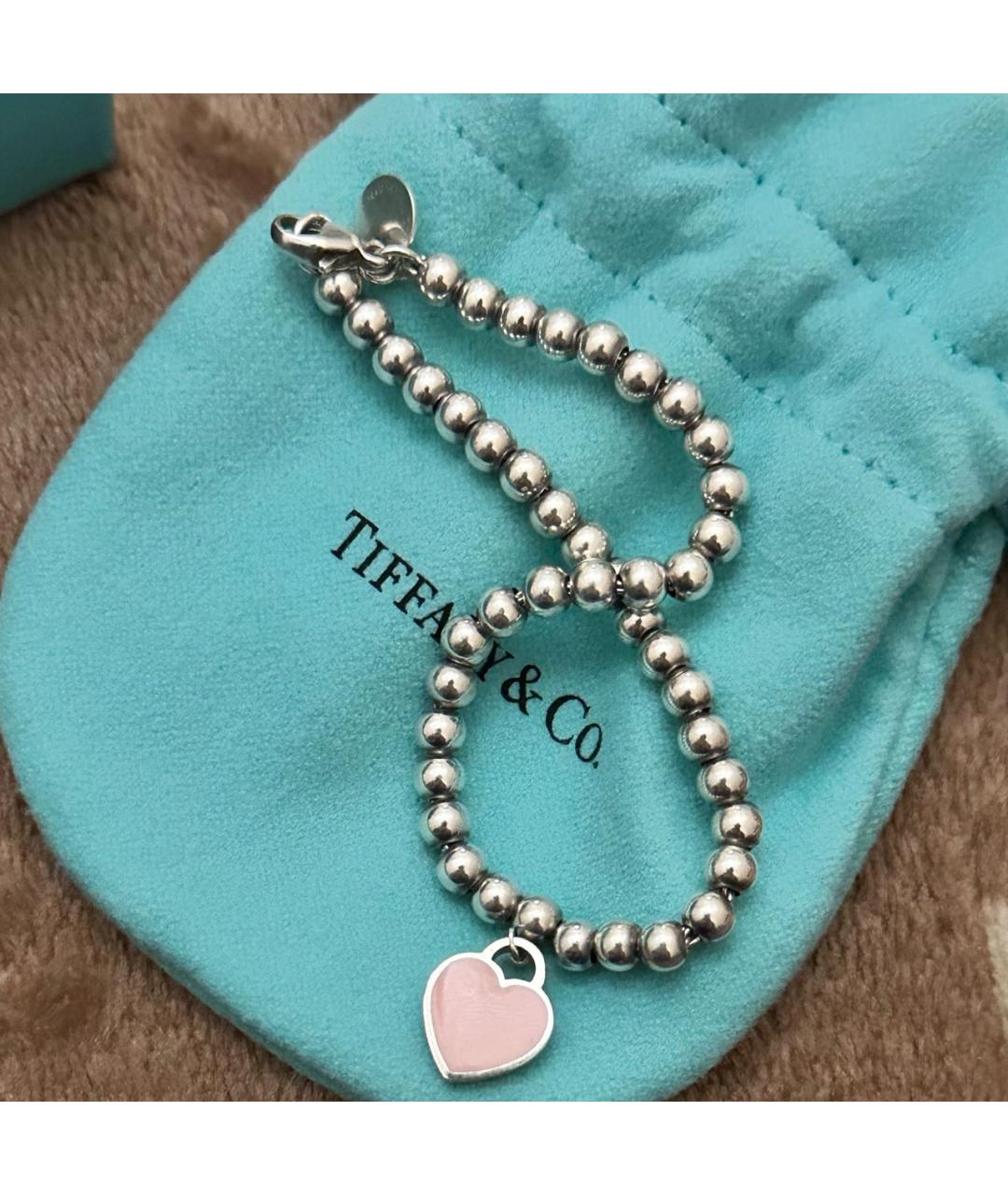 TIFFANY&CO Серебрянный серебряный браслет, фото 4