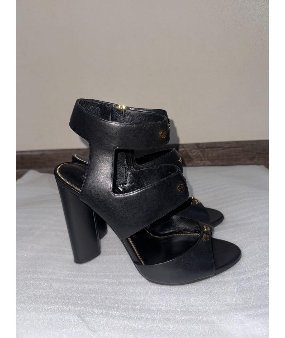 TOM FORD Черные кожаные босоножки, фото 8