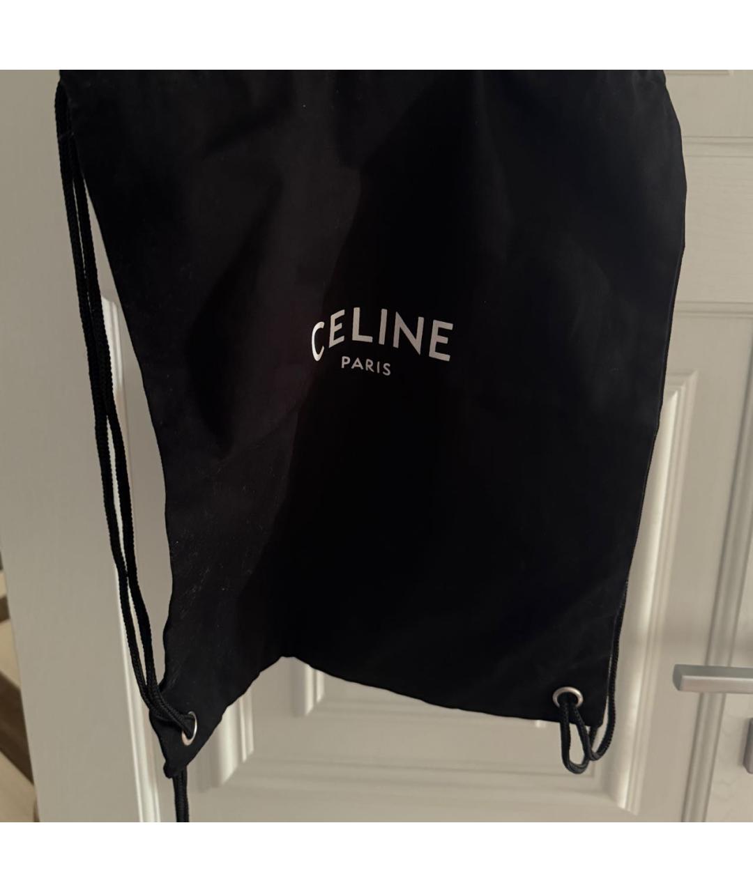 CELINE Синие хлопковые прямые джинсы, фото 7