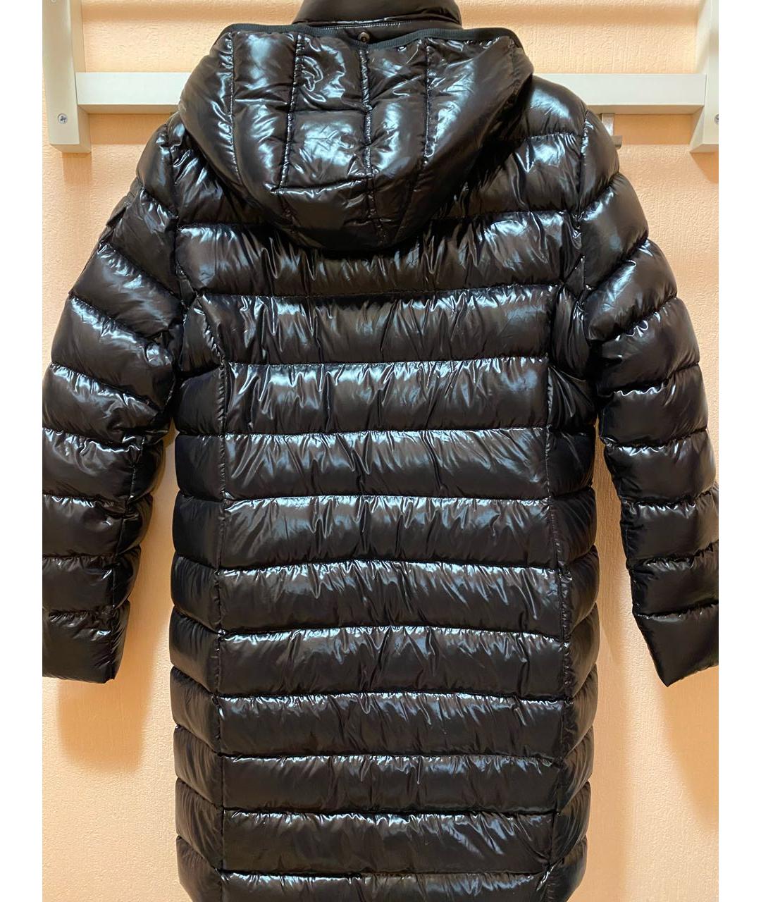 MONCLER Черный полиамидовый пуховик, фото 2