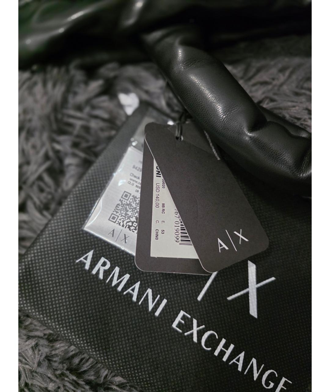 ARMANI EXCHANGE Черная сумка тоут из искусственной кожи, фото 9