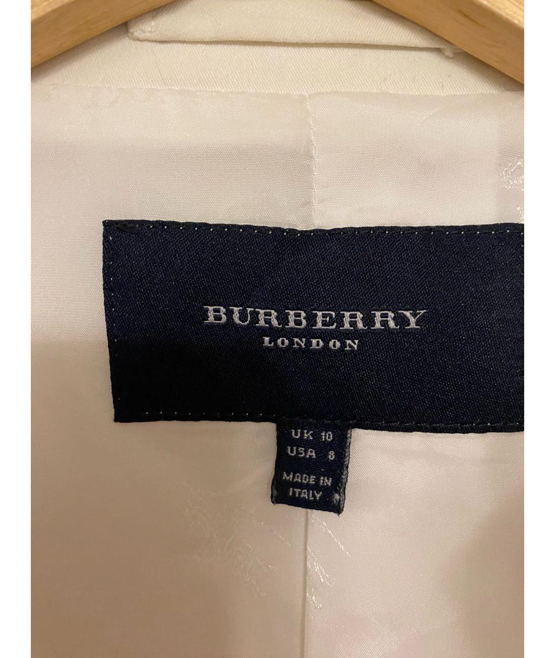 BURBERRY Бежевый хлопковый жакет/пиджак, фото 3