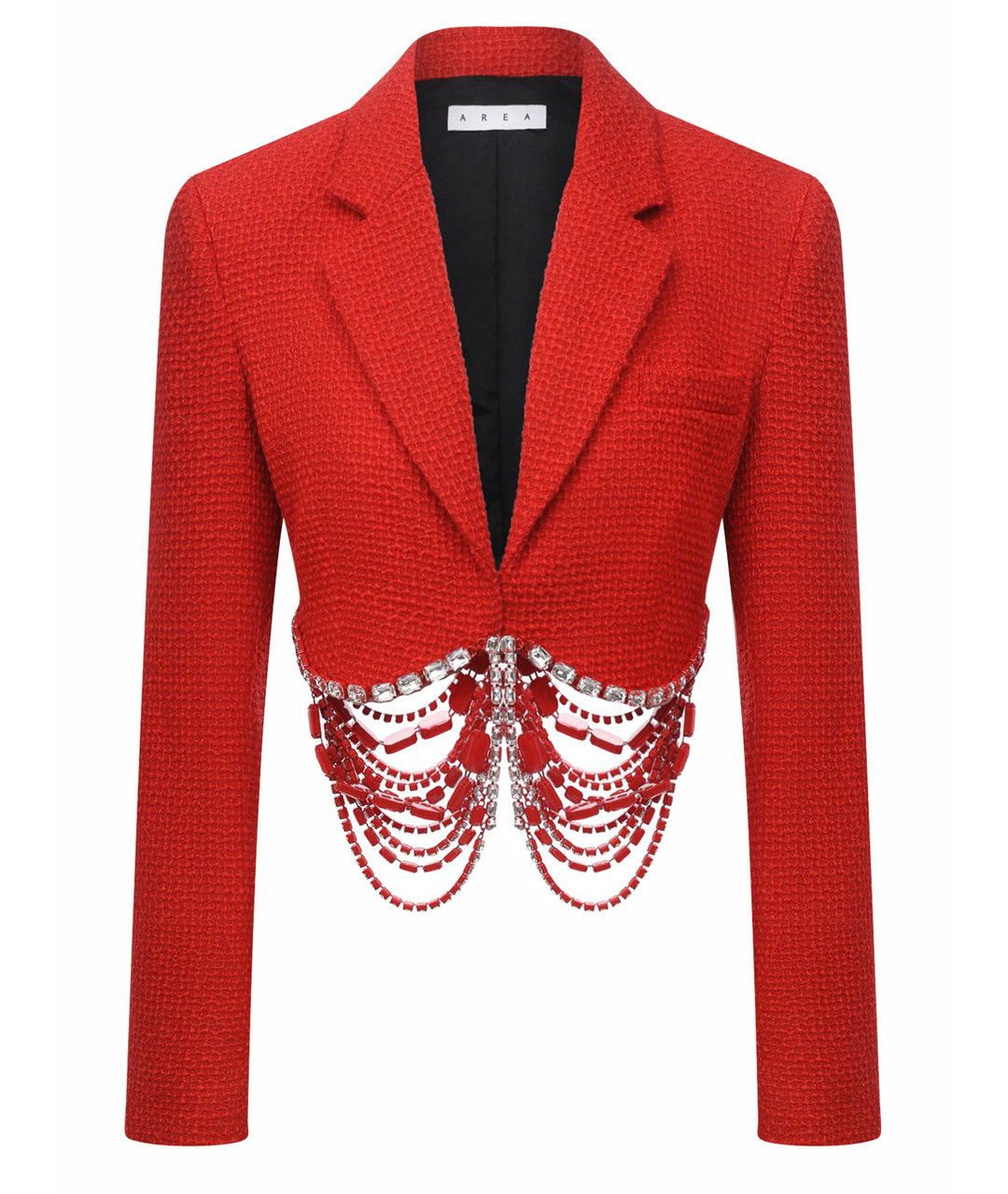 AREA Красный шерстяной жакет/пиджак, фото 1