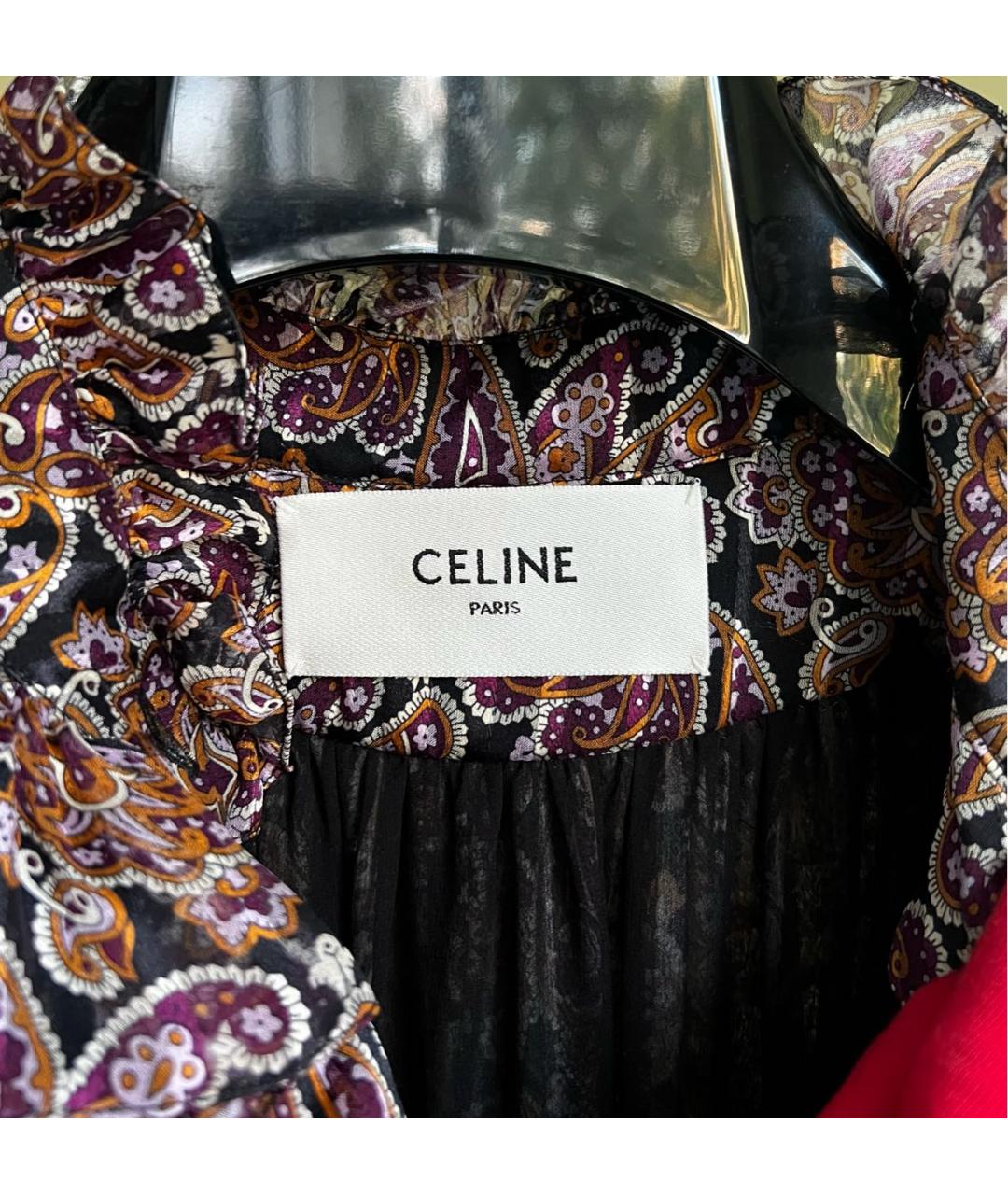 CELINE Шелковое повседневное платье, фото 7