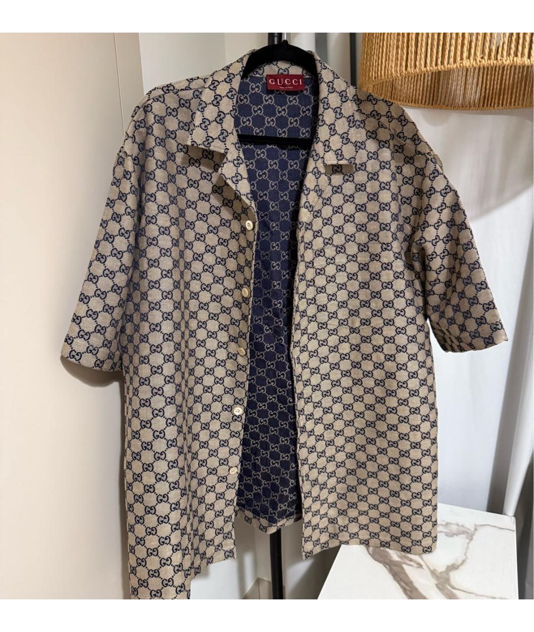GUCCI Бежевая кэжуал рубашка, фото 4