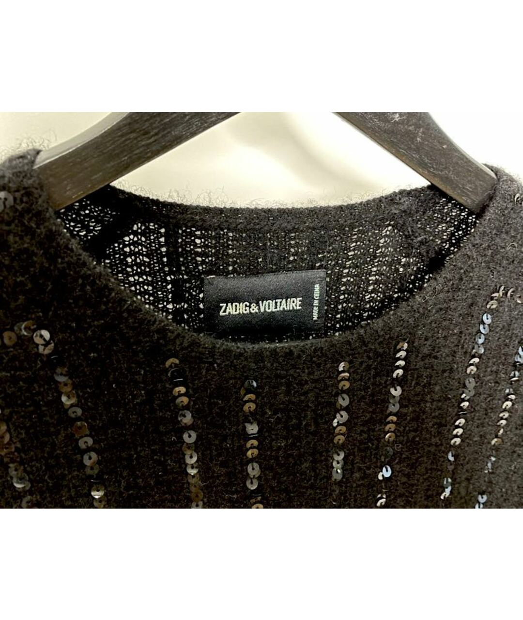 ZADIG & VOLTAIRE Черный кашемировый джемпер / свитер, фото 3