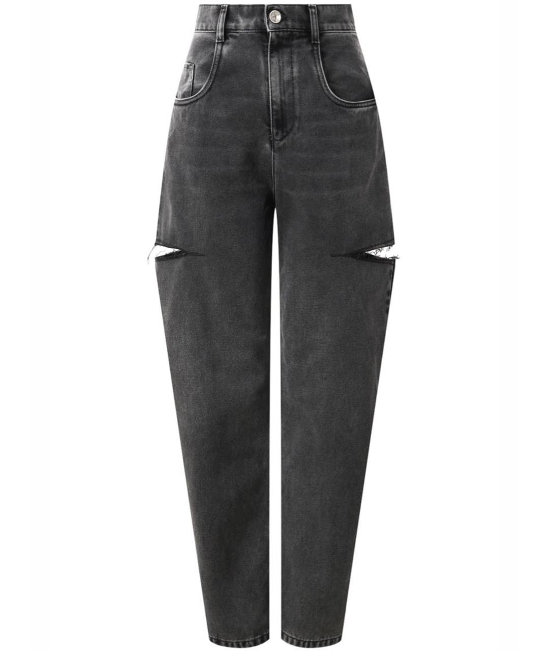 MAISON MARGIELA Черные хлопковые прямые джинсы, фото 1