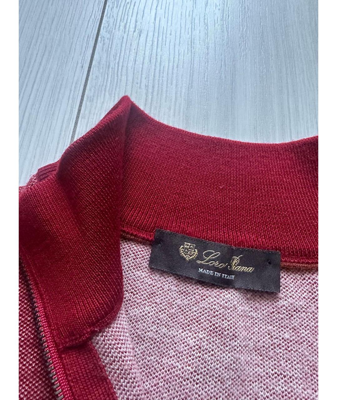 LORO PIANA Бордовый кашемировый джемпер / свитер, фото 3