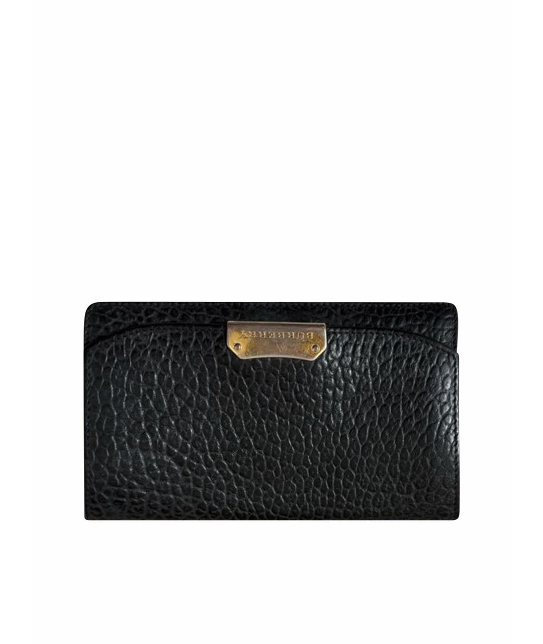 BURBERRY Черная кожаная сумка через плечо, фото 1